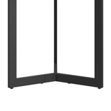 19.68''H Round Side Table, Round Accent End Table with Sturdy Metal Frame, Round Nightstand, for Living Room, Brown - V.I.P Digital Presence