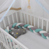 100cmBaby Bumper Bed Braid Knot Pillow Cushion Bumper for Infant Kids Crib Protector Cot Bumper Room Decor Anti-collision Bumper - V.I.P Digital Presence