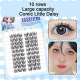Sunflower Comics Pure Desire Eyelash Simulation Natural Thickening Large Segmented Trilogy False Eyelash Laziness - V.I.P Digital Presence