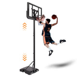 Basketball Hoop Basketball System 4.76-10ft Height Adjustable with 4 Basketball, Net Pocket, Inflator Set - V.I.P Digital Presence