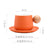 Ceramic Coffee Cup and Saucer Set Espresso Cups Light Luxury Wooden Handle Afternoon Tea Mug Female Original Mugs Couple Gifts - V.I.P Digital Presence