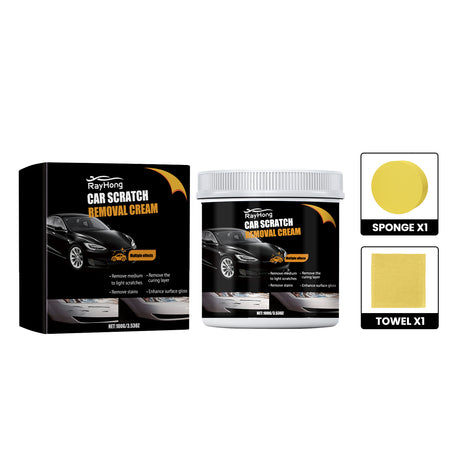 Car Scratch Removal Cream, Decontamination Dust Repair Car Paint Scratches Polishing Maintenance Refurbishment Coating Paste - V.I.P Digital Presence