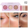 Romantic Beauty Tri-Color Baked Powder Highlighter Palette Pearl Glitter Highlighter Palette - V.I.P Digital Presence