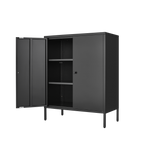 Kitchen Buffet Server Table Accent Sideboard Cupboard Server Buffet Console Table with Doors Cabinet - V.I.P Digital Presence