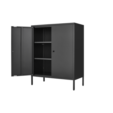 Kitchen Buffet Server Table Accent Sideboard Cupboard Server Buffet Console Table with Doors Cabinet - V.I.P Digital Presence