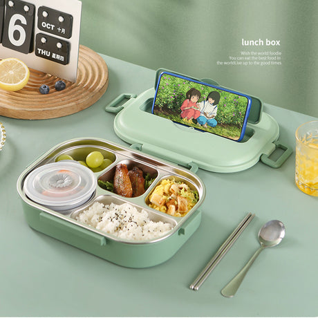 Food grade microwaveable stainless steel compartment insulation lunch box - V.I.P Digital Presence
