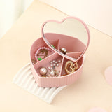 High-end luxury desktop large capacity compartment jewelry storage box with mirror - V.I.P Digital Presence