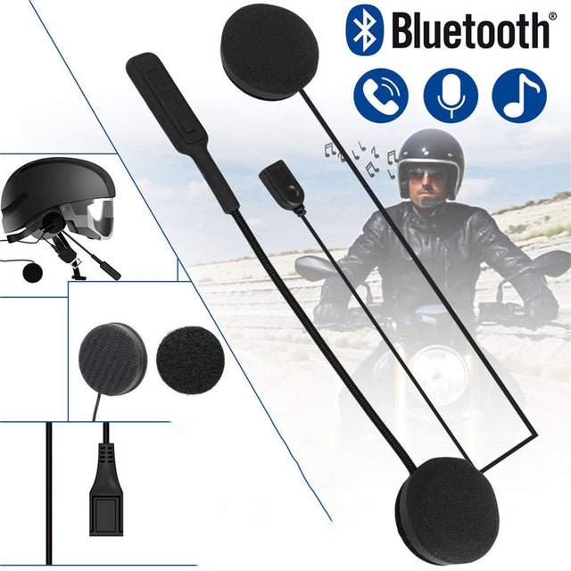 MH01 Motor Wireless Bluetooth Headset Motorcycle Helmet Earphone Headphone Dual Stereo Speaker Handsfree Music For MP3 MP4 phone - V.I.P Digital Presence