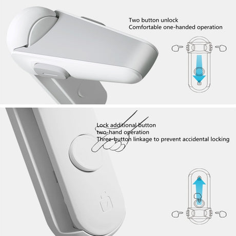1pcs Child Safety Door Handle Lock Protection Baby Door Handle Lock Pet Room Door Handle Lock Easy Installation No Punching - V.I.P Digital Presence