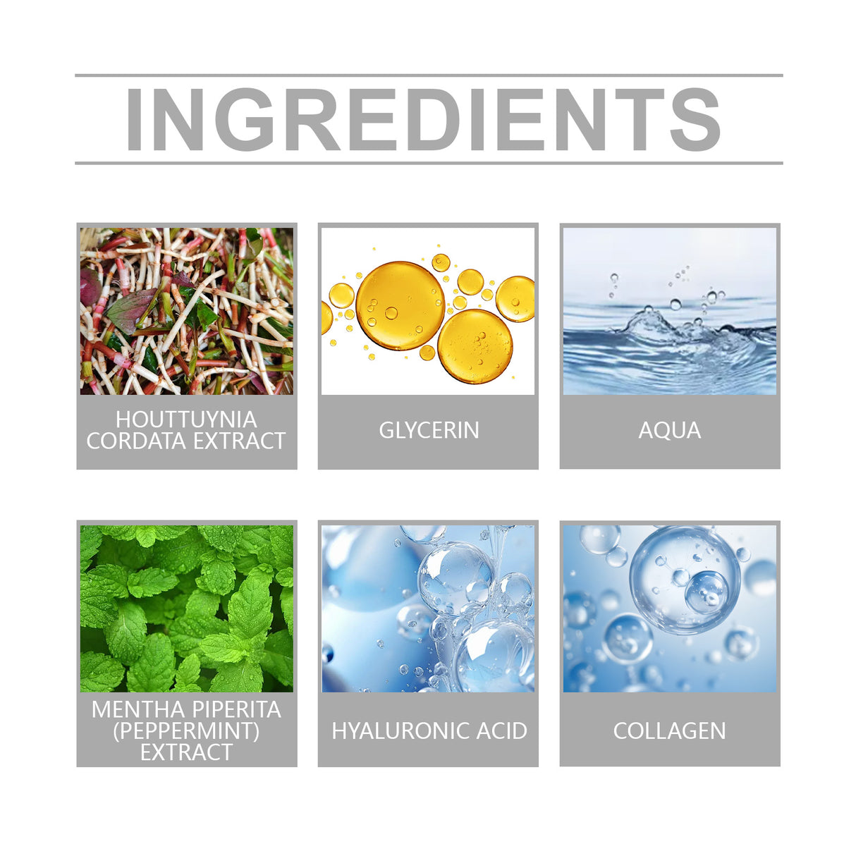 Htuynia Toner Deeply Hydrating, Firming, Smoothing And Brightening Skin Facial Care Essence Water