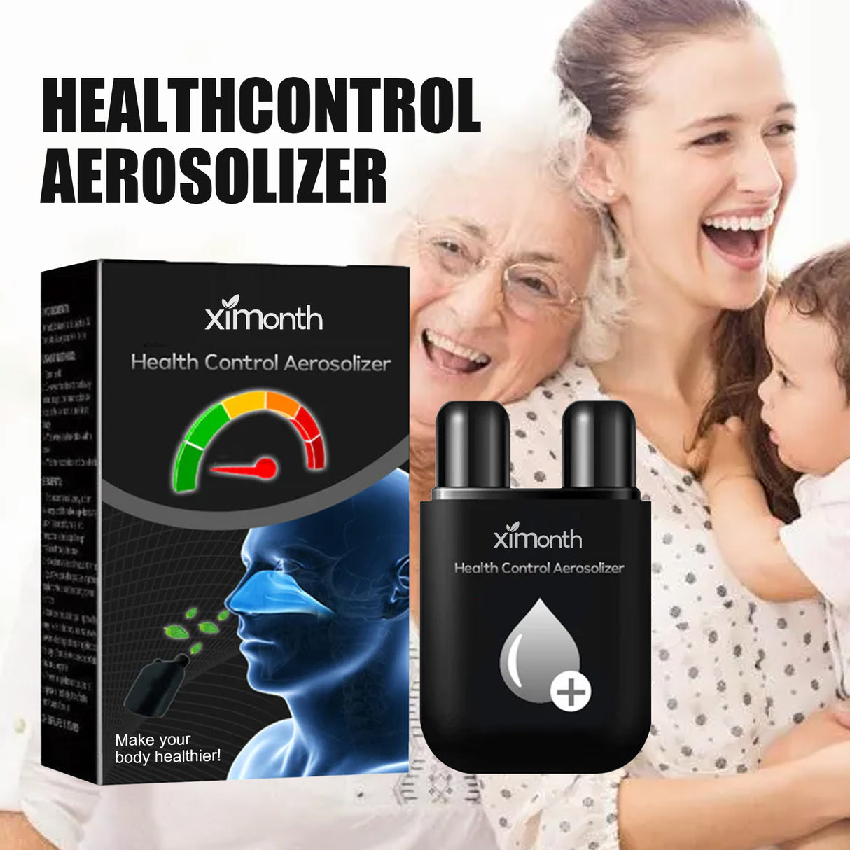 Health Control Aerosolizer, Nose Clean Nursing Relieve Congestion Itchy Nose Nasal Discomfort On Nose Nasal Absorption - V.I.P Digital Presence