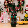 Christmas decoration items, knitted sweaters, wine bottle covers, bow ties, wool balls, red wine covers, bar decoration wine covers - V.I.P Digital Presence