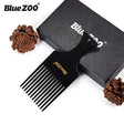 Thin Black Tough Blue ZOO Men's Retro Oil Head Big Back Mohawk Modeling Airplane Head Stylist Comb - V.I.P Digital Presence