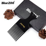 Thin Black Tough Blue ZOO Men's Retro Oil Head Big Back Mohawk Modeling Airplane Head Stylist Comb - V.I.P Digital Presence