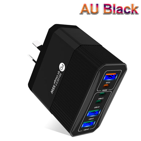 3PD+3USB mobile phone charger fast charging travel charger charging head - V.I.P Digital Presence