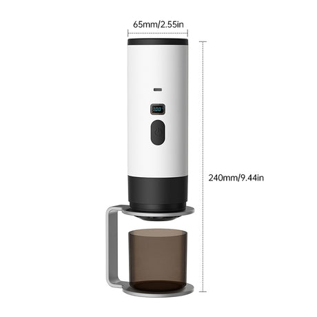 Portable Wireless 3-in-1 Espresso Maker, 7800mAh, Car/Home/Camping, Ground/Capsule Coffee. - V.I.P Digital Presence