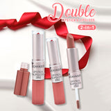 Double-Headed Non-Stick Cup Matte Matte Lip Gloss Two-In-One Matte Bean Paste Does Not Fade With Cup Lipstick Female - V.I.P Digital Presence