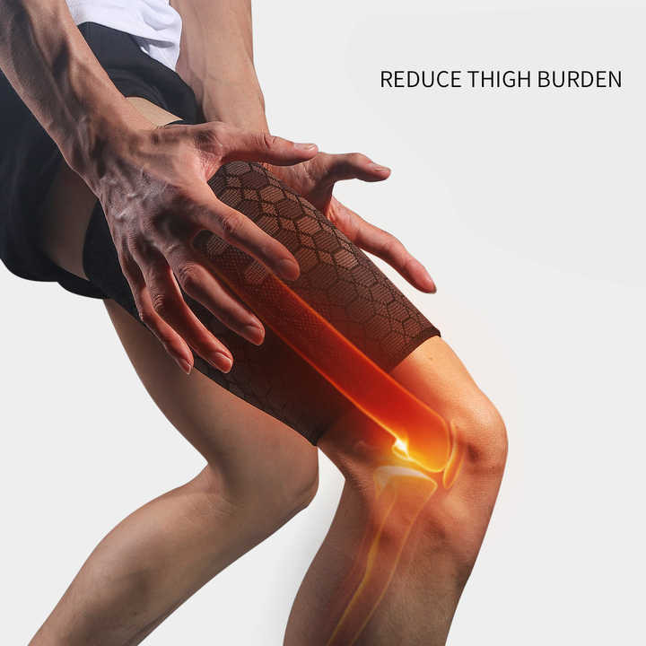 High elasticity knitted nylon sports thigh protector for cyclingand thigh muscle strain prevention - V.I.P Digital Presence