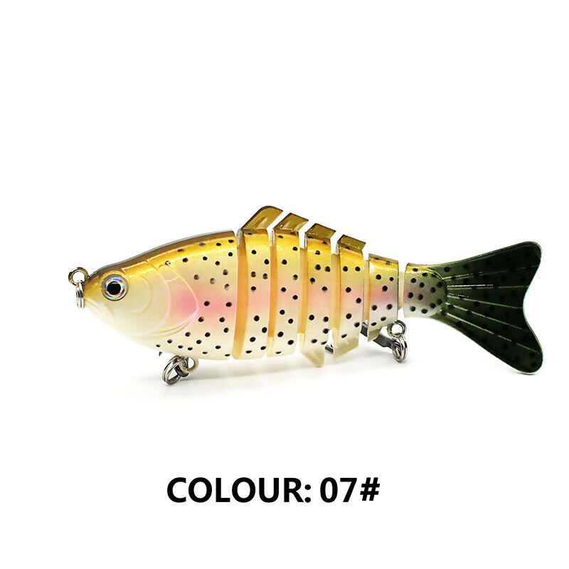 Multi Jointed Fishing Lure Sinking Artificial Wobbler Bait Hard Bait Swimbait 10cm/15.7g Fishing Tackle 7 Sections Crankbait - V.I.P Digital Presence