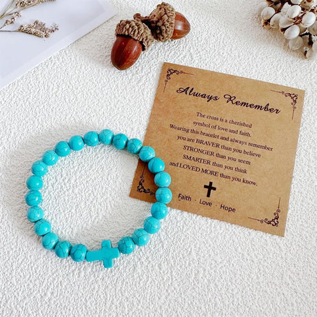 Fashion bead jewelry cross bracelet - V.I.P Digital Presence