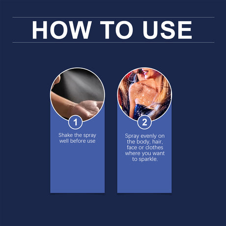 Body Glitter Spray, Facial Collarbone Hair Highlighter Spray To Brighten Glitter Ball Festive Carniva - V.I.P Digital Presence