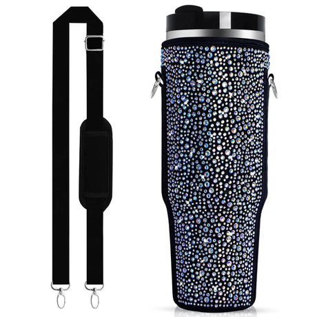 Diamond Mug Sleeves For  Portable Water Kettle Carrier Holder Bag With Straps Outdoor Drinkware Accessory - V.I.P Digital Presence
