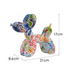 New black and white plaid balloon dog ornaments creative TV cabinet wine cabinet living room porch resin crafts - V.I.P Digital Presence