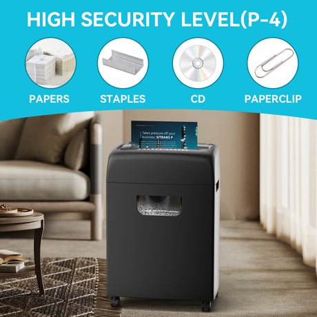 PAPER SHREDDER CROSS CUT LARGE BIN HIGH SECURITY LOW NOISE - V.I.P Digital Presence