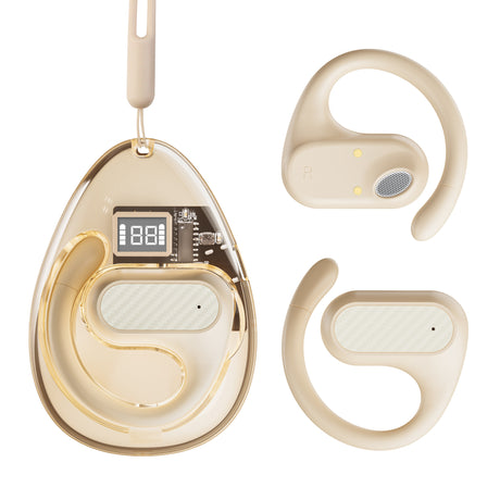 Z68 Pro Transparent Open Bluetooth Earphones OWS Intelligent Digital Display Ultra Long Battery Life Sports - V.I.P Digital Presence
