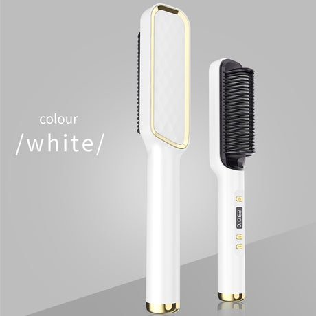 Straight Hair Comb, Lcd, Household Negative Ion Lazy Person Curling Stick, Dual Purpose Hair Salon, Electric Hair Straightener - V.I.P Digital Presence