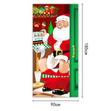 New Christmas Door Curtains, Flags, Outdoor Photography, Santa Claus and Puppies, Background Decoration, Hanging Cloth - V.I.P Digital Presence