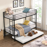 METAL Bunk Bed with trundle Black - V.I.P Digital Presence