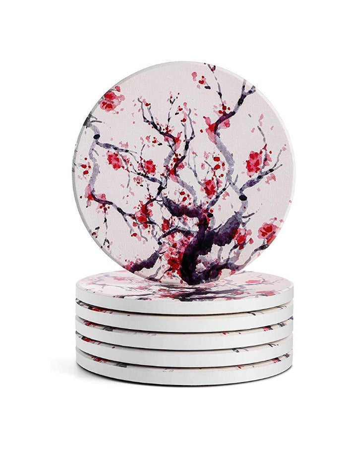 Hot selling circular ceramic meal mat, coaster printed with DIY pattern, heat insulation pad, anti slip pad - V.I.P Digital Presence