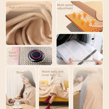 Versatile Women's Portable Heated Shawls: Combining Soft Zipper and USB Heating Technology for Cozy Warmth - V.I.P Digital Presence