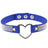Japan's Harajuku Soft Girl Black Rhinestone Peach Heart Love-Shaped Collar Women's Neck Strap Collarbone Necklace Short - V.I.P Digital Presence