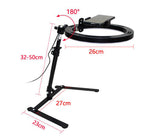 Video Youtube Lámpara de luz de anillo de relleno Live COOK 26CM Fotografía Iluminación Teléfono Anillo de luz Trípode Soporte Foto Led Selfie Bluetooth