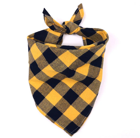 Dog Bandanas Large Pet Scarf Bandana For Dog Cotton Plaid Washable Bow Tie Collar Cat Puppy Triangular Scarf Bib Dog Accessories - V.I.P Digital Presence