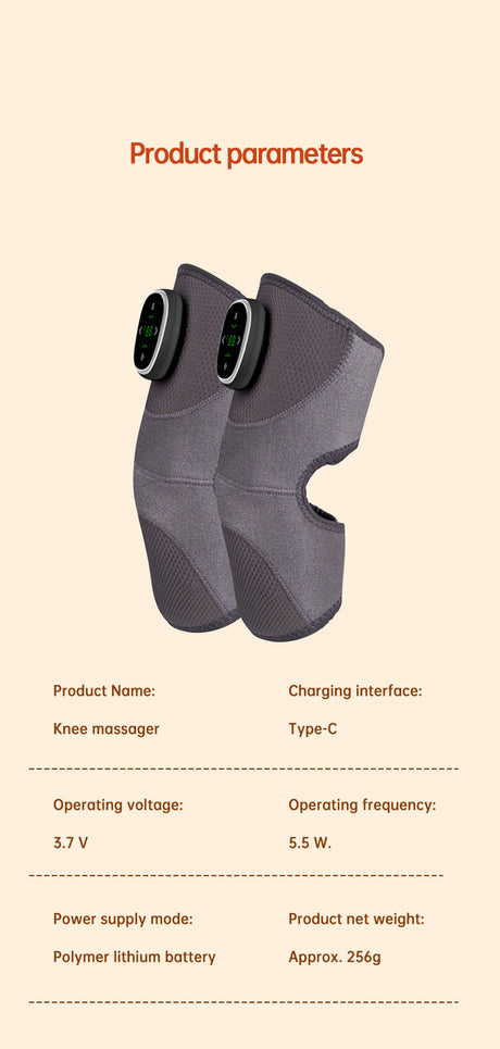 Heated Knee Brace Wrap Pad Dual-use Thermostat Usb Heating Knee Pads For Knee Sprains Strains Arthritis with massage - V.I.P Digital Presence