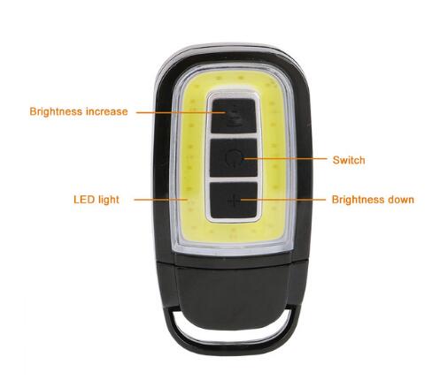 Mini LED Flashlight USB Rechargeable COBTorch 3 Modes Pocket White+Red Lighting - V.I.P Digital Presence