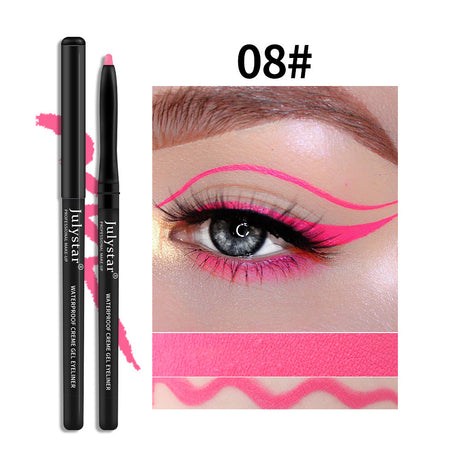 White Eyeliner Pencil Color Eyeliner Cream Not Easy To Smudge Waterproof Oil-Proof Slim Eyeliner Gel Pencil - V.I.P Digital Presence