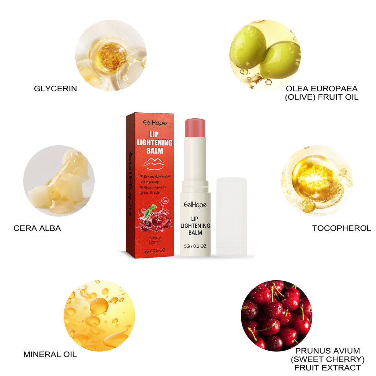 Cherry Moisturizing Lip Balm Moisturizes, Hydrates, Removes Dead Skin And Moisturizes Dry, Cracked Lips - V.I.P Digital Presence