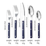 French Rivet ABS Handle Hotel Western Tableware Steak Knife Butter Knife Set - V.I.P Digital Presence