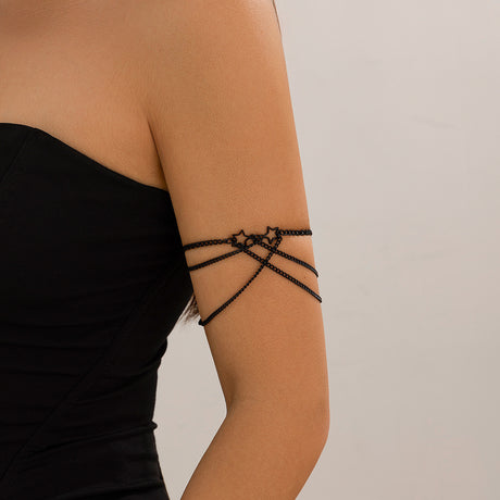 Ethnic style punk adjustable alloy pentagram cross Leg Chain - V.I.P Digital Presence