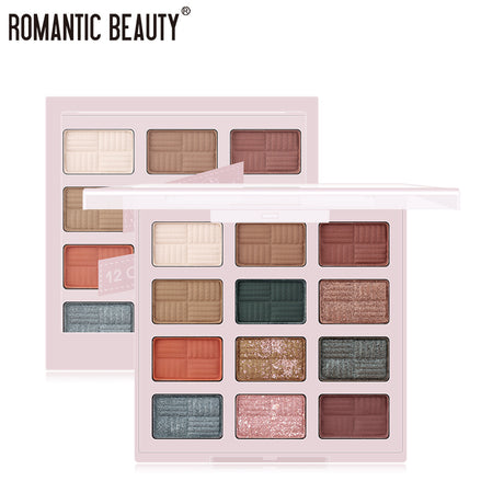 Romantic Beauty 12 Color Eye Shadow Multi Color Eye Brightening Lasting Modification Waterproof Pearl Eye Shadow Plate - V.I.P Digital Presence