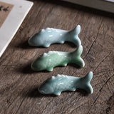 Celadon Koi Pen Holder Multi functional Small Pen Stand Creative Small Pen Stop Pen Mountain Student Desktop Exquisite Ornament - V.I.P Digital Presence