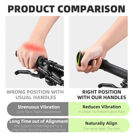 Ergonomic Design MTB Bicycle Road Gravel Mountain Bike Handlebar Bar Ends Gravel Bike Accessories Bike Grips - V.I.P Digital Presence