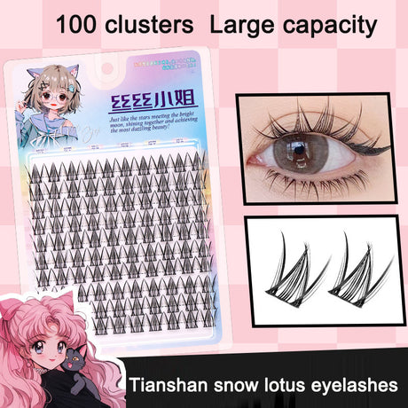 Sunflower Comics Pure Desire Eyelash Simulation Natural Thickening Large Segmented Trilogy False Eyelash Laziness - V.I.P Digital Presence