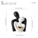 Creative couple figure decoration Newlywed home decoration Lover sculpture decoration figure desktop living room bookshelf decor - V.I.P Digital Presence