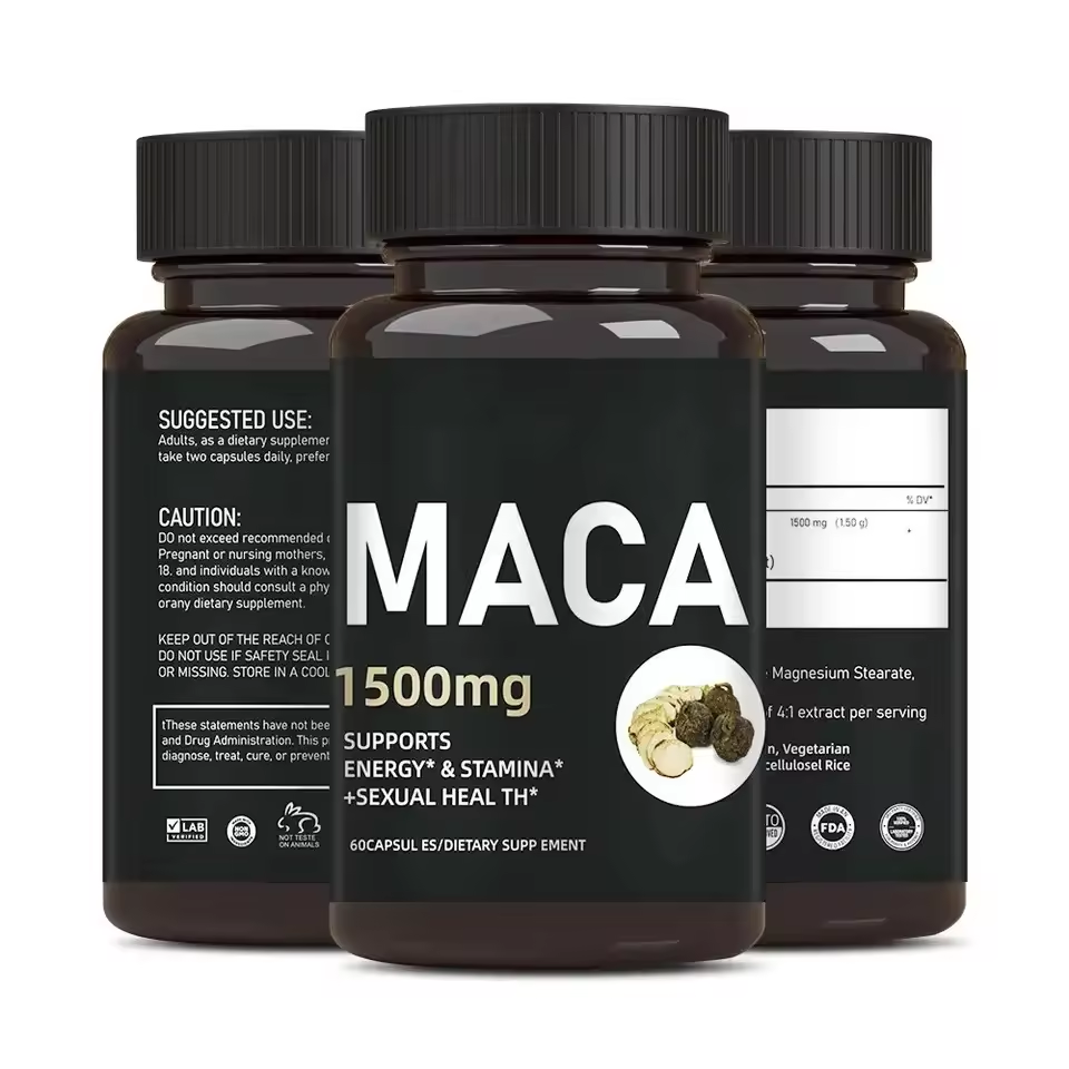 Maca Capsules  root herbal supplement maca extract energy stamina maca root extract capsules - V.I.P Digital Presence