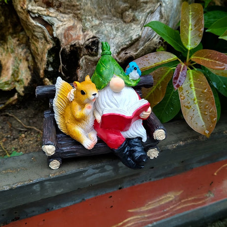 Outdoor Squirrel Elf Reading Hanger - V.I.P Digital Presence